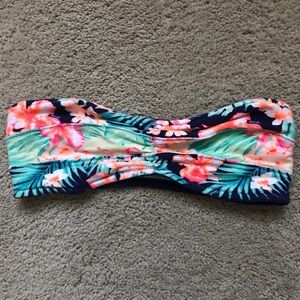 PINK Hawaiian patterned bandeau
